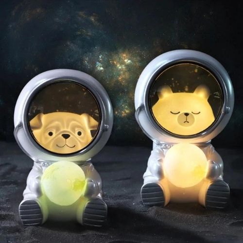 Veilleuse LED pour animal de compagnie astronaute