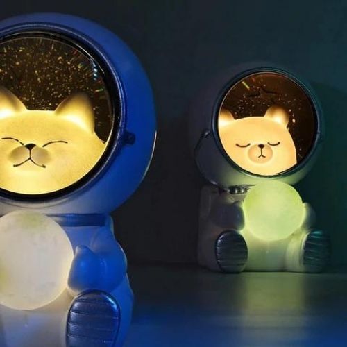 Veilleuse LED pour animal de compagnie astronaute